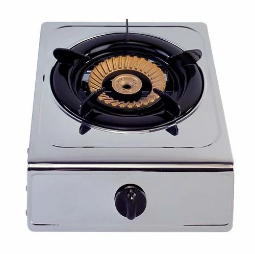 LPG Single Burner Gas Stove, Manual Ignition, Stainless Steel Body