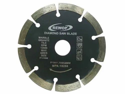 Blue Stainless Steel Marble Cutting Blade, For Industrial, Size: 4"