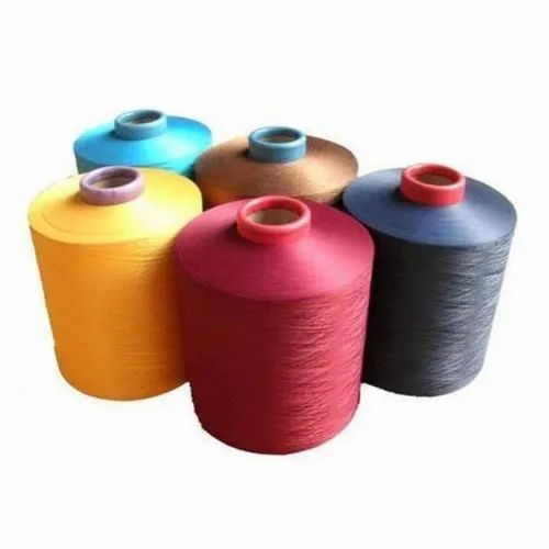 Plain Ring Spun Dyed Polyester Yarn, Count: 1-1000