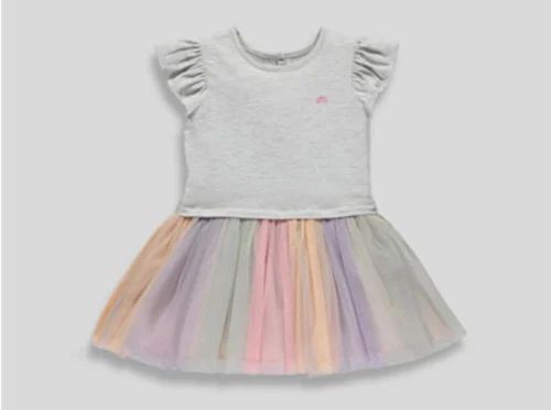 Multicolor Baby Girls Rainbow Dress