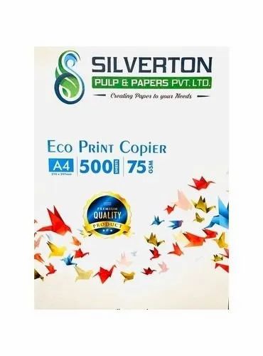 A4 Paper White Silverton Eco Print, For Printing, Packaging Size: 500 Sheets per pack