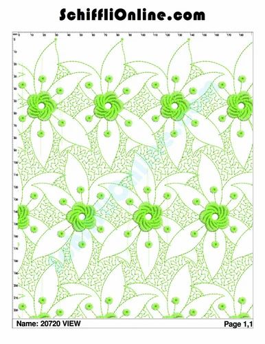 Book 01. Schiffli Embroidery Punched Designs (50 Designs)