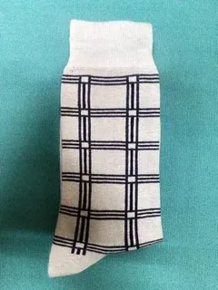 Mens Cotton Socks - Check Print