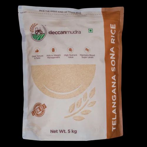 Deccan Mudra Telangana Sona Rice 5 Kg (Select Regular / Single Polish)