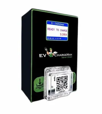 Standard Black Electric vehicle Charging Stations., Iot, Model Name/Number: Evcm 3.3