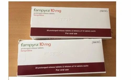 10 mg Fampyra Tablets, Packaging Size: 28 Tablets/Box