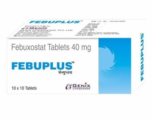 Febuplus 40mg Febuxostat Tablet, 10 X 10 Tablets