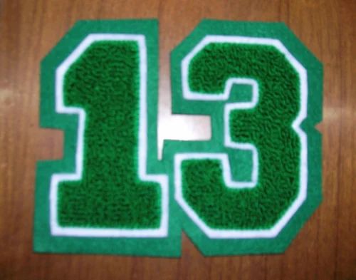 Multi Felt Number Patch, Size: 4 Inches