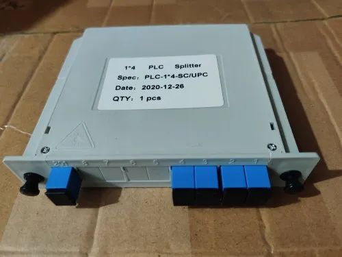 Fiber 1x4 SC/PC PLC Cassette Splitter (Insert Type)