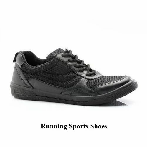 Black and Black Mesh Unisex Sports Shoes, Size: 6 and 11