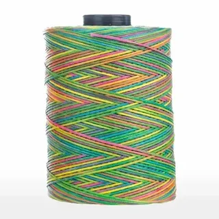 Multicolor Dyed Hand Stitching Waxed Braided Thread