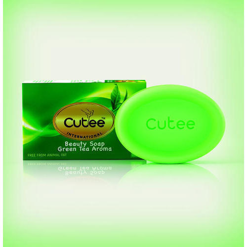 Cutee Green the beauty soap green tea aroma, Pack Size: 120 g