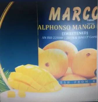 MARCO ALPHONSO MANGO PULP, Packaging Type: Tin, Good