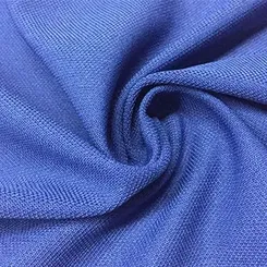 Plain / Solids Polyester Knitted Fabric Blue