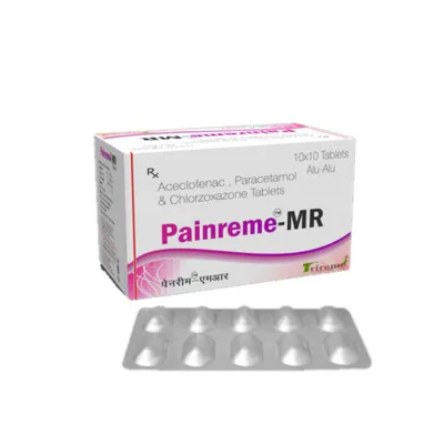 Painreme-MR Aceclofenac Paracetamol Chlorzoxazone Tablets