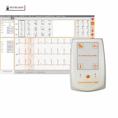 Brand: CARDIOLINE- Italy WALK 400 H Online Holter Ecg System, LCD