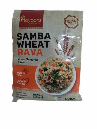 Indian Natural Samba Wheat Rava, 500gm