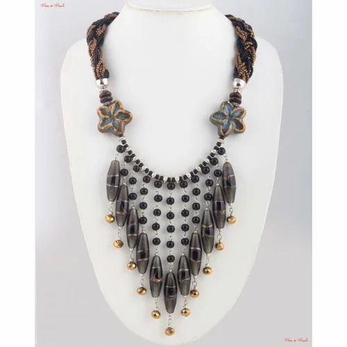 Dangle Neck Piece Attached Necklaces