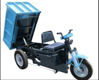 Blue Anant Dumper E Rickshaw, Dimension: 2550*900*1400mm