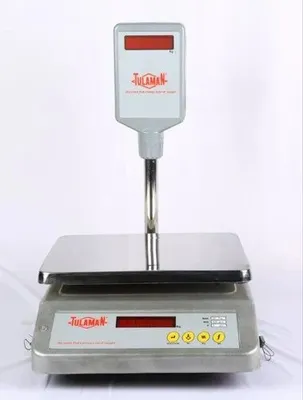 Tulaman Stainless Steel Electronic Counter Weighing Scale, Size: 300x250mm