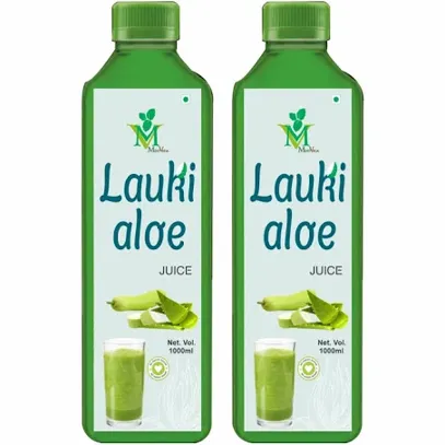 Mint Veda Lauki Aloevera Juice For Healthy Digestion & Weight Loss (Available in 1L, 2L, 3L) Pack of 2 x 1000ml By Cora Health