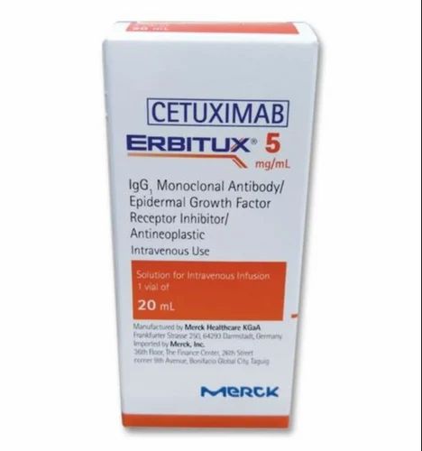 Cetuximab 5 mg/ml Erbitux 500mg Injection, 100 ml
