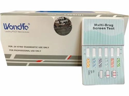 Wondfo 6 Panel Multi-Drug Urine Test Kit, Packaging Type: Box