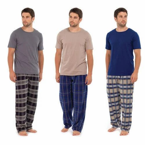 Plain Mens Cotton Night Wear