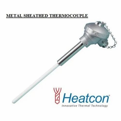 Heatcon Stainless Steel Metal Sheathed Thermocouple, For Industrial