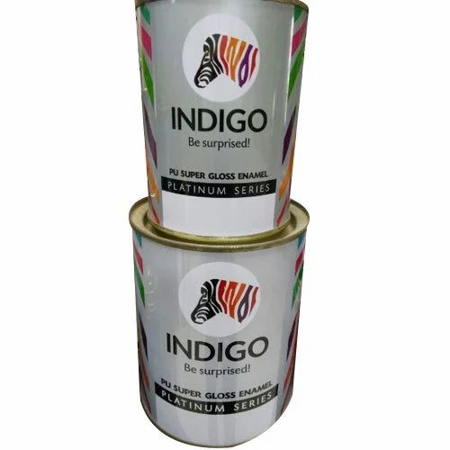 2 To3 L Cylindrical Indigo Paint Tin Container