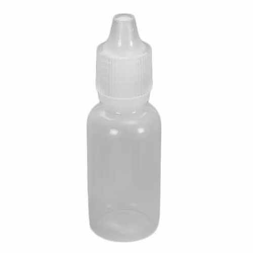 Transparent Plastic Dropper Bottle, Capacity: 15 Ml, For Packaging