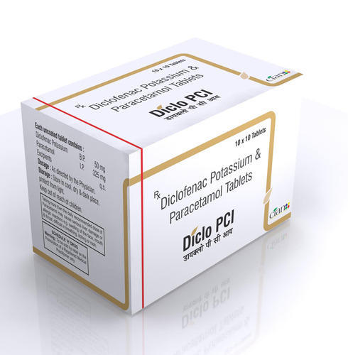 Who Gmp Diclofenac Potassium & Paracetamol Tablet, in Pan India