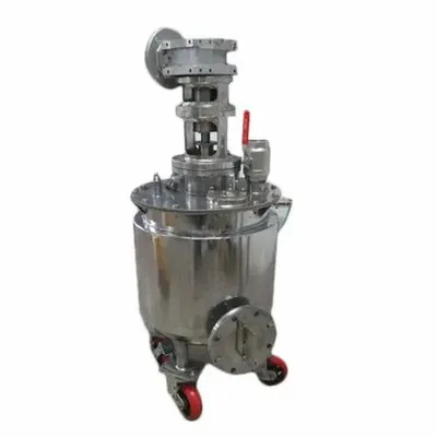 SS304 Stainless Steel Reactor Vessel, Max Design Pressure: 10-15 bar, Capacity: 200-400 L