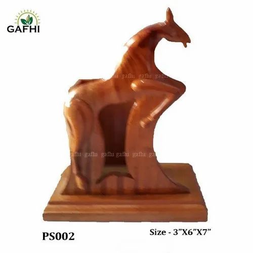 Brown Wooden Handicrafts Items, For Decoration, Size: 3"X6"X7"