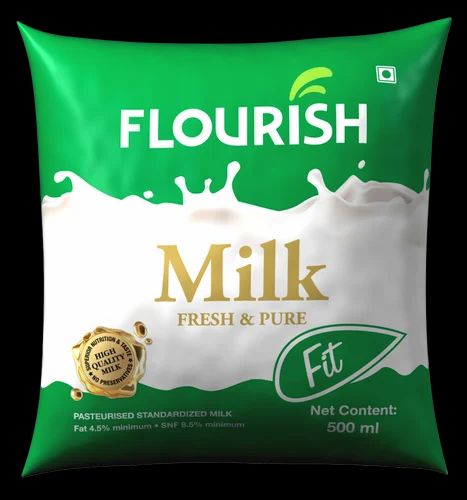 Flourish Fit Fresh Milk, Packaging: Pouch