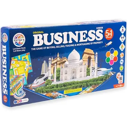 Business JR. Coins. RATNA 5 in 1 Board Game