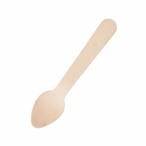 Natural 11 Cm Wooden Dahi Spoons