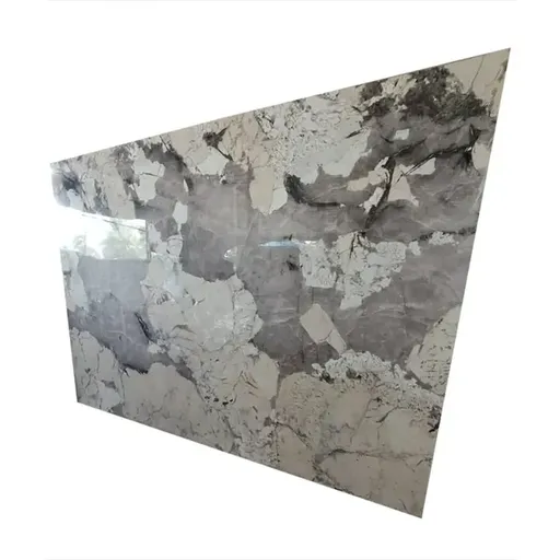 Grey (Base) Polished 20 mm Quartz Italian Marble, For Flooring