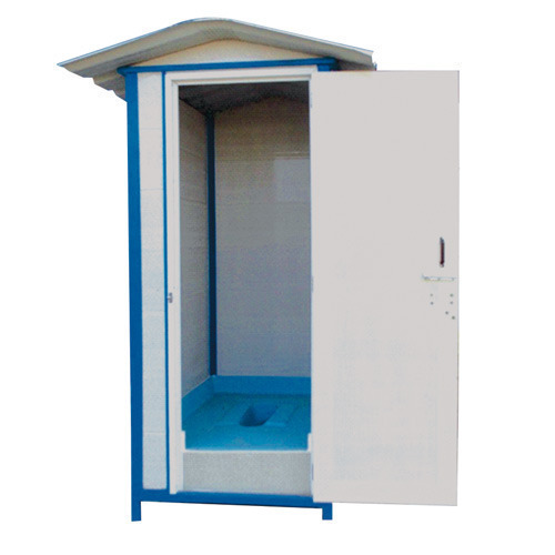 PVC White And Blue Portable Toilet