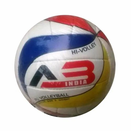 Syndicate White Leather Volleyballs, For Sports, Size: Standard