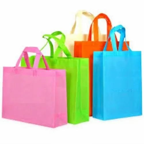 Plain Multicolor Non Woven Disposable Carry Bag, For Shopping