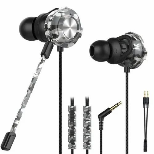 CLAW G9X Gaming Earphones with Boom Mic Camo Grey