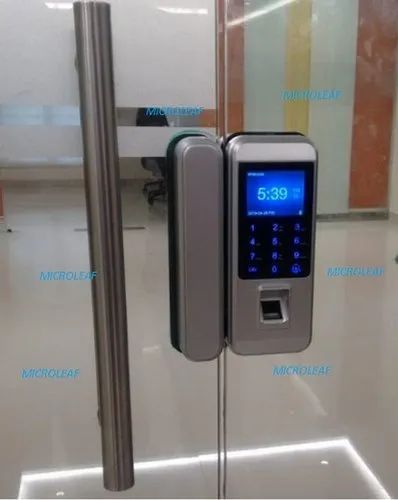 Password Type Microleaf Glass Door Lock - Mgla100, Stainless Steel