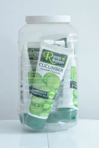 Herbal Green Roop Ratan Cucumber Ayurvedic Facewash 115 Ml, Gel, Age Group: Adults