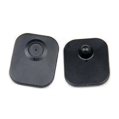 Black ABS Plastic EAS Security Tag, For Garment