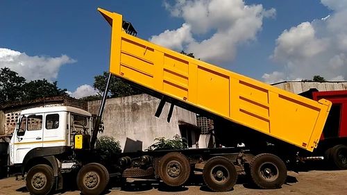 Yellow Color Coated 12 Feet Dumper Truck Body