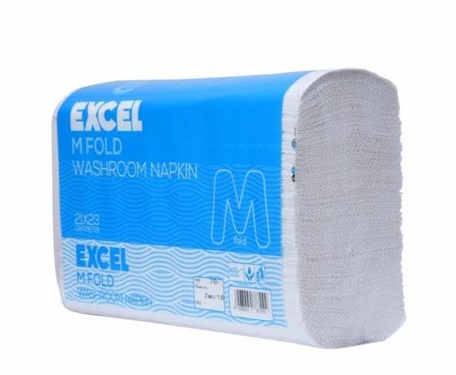 Microfiber Excel M Fold Washroom Napkin, Ply: Single Ply, Size: 23x21 Cm