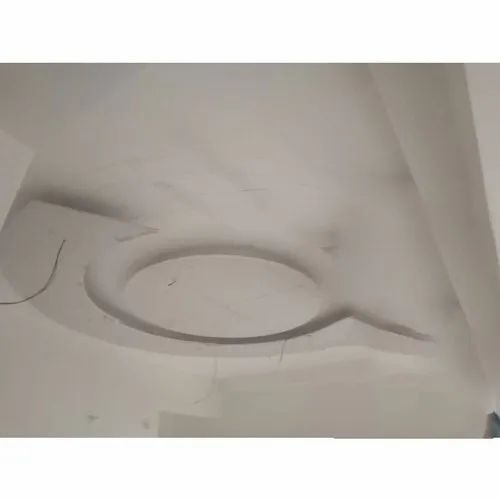 White Color Coated Residential POP False Ceiling, Thickness: 12 mm