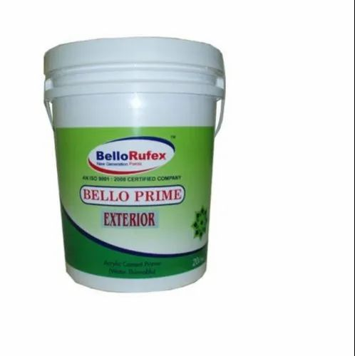 Bello Primer Water Thinnable Acrylic Cement Exterior Primer, 10 ltr
