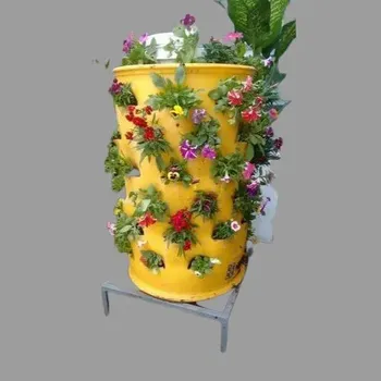 Yellow Outdoor Composting PVC Planter, High Quality